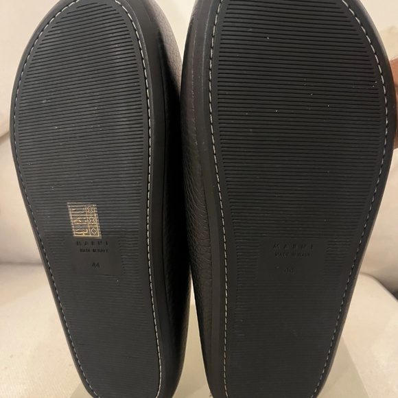 Marni Men’s Black Leather Fussbett Sabot - Size 11 main image 10